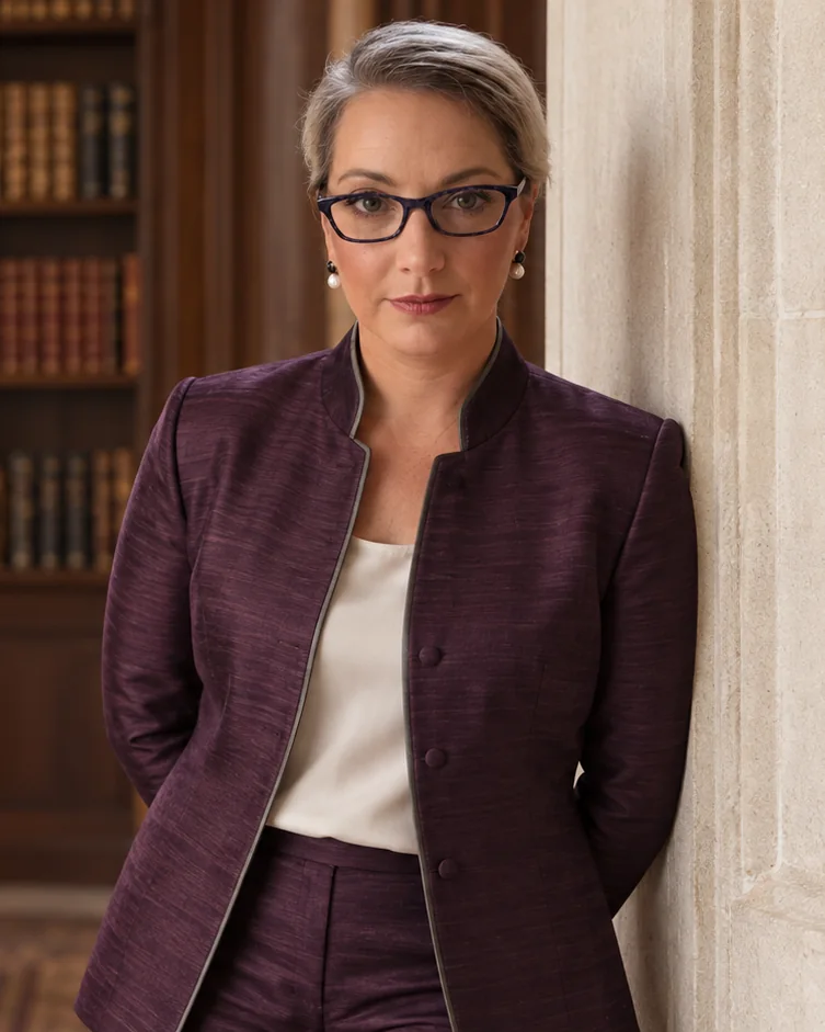 Nadia Spain, Senior Principal Consultant, confidently stands in a professional setting.